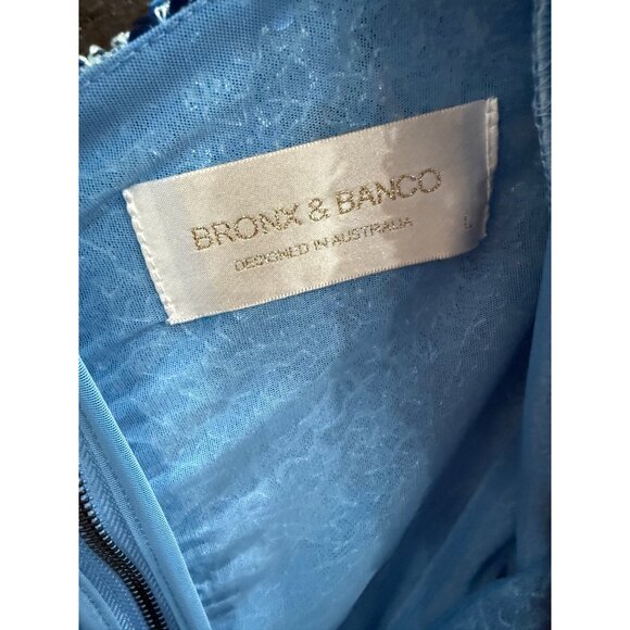 Bronx And Banco Elizabeth Midi Dress in Ice Blue - Picture 4 of 6